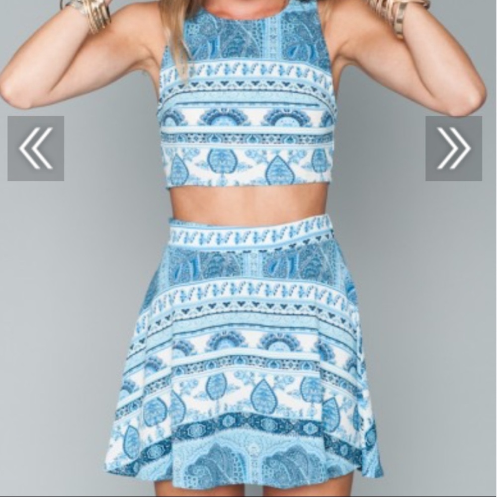 Show Me Your MuMu Paisley Camille Skirt/Top Set